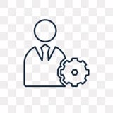 Managementvektorikone lokalisiert auf transparentem Hintergrund, linea stock abbildung Managementvektorikone lokalisiert auf transparentem Hintergrund, linea stock abbildung