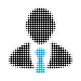 Manager Halftone Dotted Icon vector illustration Manager Halftone Dotted Icon vector illustration