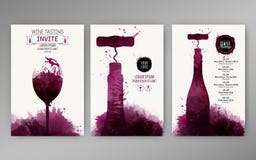 Manchas del vino del fondo de las plantillas del diseño libre illustration Manchas del vino del fondo de las plantillas del diseño libre illustration