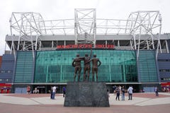 The Manchester United Old Trafford Stadium Stock Images The Manchester United Old Trafford Stadium Stock Images