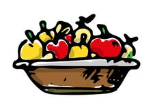 Mand van appelen kleurrijk pictogram Hand getrokken zwarte schets tekensymbool Genomen in Genua, Italië Witte achtergrond Geïsole royalty-vrije illustratie Mand van appelen kleurrijk pictogram Hand getrokken zwarte schets tekensymbool Genomen in Genua, Italië Witte achtergrond Geïsole royalty-vrije illustratie