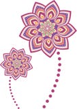 Mandala do teste padrão de flor ilustração royalty free Mandala do teste padrão de flor ilustração royalty free