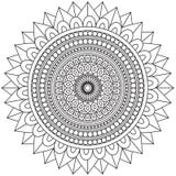 Mandala Intricate Patterns Black en Witte Goede Stemming royalty-vrije illustratie Mandala Intricate Patterns Black en Witte Goede Stemming royalty-vrije illustratie