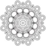Mandala Intricate Patterns Black en Witte Goede Stemming vector illustratie Mandala Intricate Patterns Black en Witte Goede Stemming vector illustratie