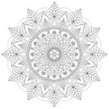 Mandala Intricate Patterns Black en Witte Goede Stemming stock illustratie Mandala Intricate Patterns Black en Witte Goede Stemming stock illustratie
