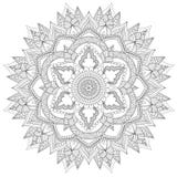 Mandala Intricate Patterns Black en Witte Goede Stemming stock illustratie Mandala Intricate Patterns Black en Witte Goede Stemming stock illustratie