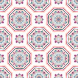 Mandala Pattern Tile Background complexe Images stock