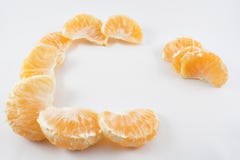 Mandarin segmenten stock foto's Mandarin segmenten stock foto's
