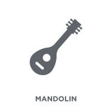 Mandolinowa ikona od Muzycznej kolekcji ilustracja wektor Mandolinowa ikona od Muzycznej kolekcji ilustracja wektor