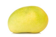 Mango giallo isolato su fondo bianco Immagine Stock Mango giallo isolato su fondo bianco Immagine Stock