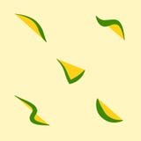 Mango wzór na żółtym tle ilustracji Mango wzór na żółtym tle ilustracji