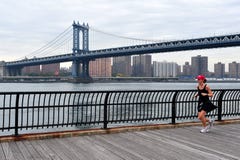 Manhattan Bridge in Manhattan New York stock images Manhattan Bridge in Manhattan New York stock images
