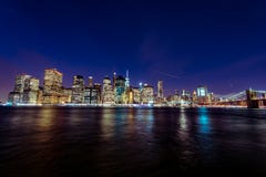 Manhattant no por do sol imagens de stock royalty free Manhattant no por do sol imagens de stock royalty free