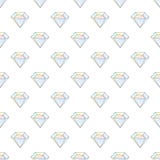 Manier hipster naadloos patroon met diamanten De bergkristallen ontwerpen tegels stock illustratie Manier hipster naadloos patroon met diamanten De bergkristallen ontwerpen tegels stock illustratie