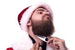Mann gekleidet als Santa Claus stockfotos Mann gekleidet als Santa Claus stockfotos