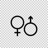Mannelijke en vrouwelijke symboolreeks Het pictogram van toestellen Royalty-vrije Stock Foto's Mannelijke en vrouwelijke symboolreeks Het pictogram van toestellen Royalty-vrije Stock Foto's