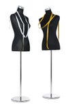 Mannequin de duas fêmeas com uma medida de fita Fotografia de Stock Royalty Free Mannequin de duas fêmeas com uma medida de fita Fotografia de Stock Royalty Free