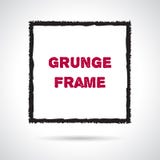 Mano cuadrada del Grunge dibujada con el creyón libre illustration Mano cuadrada del Grunge dibujada con el creyón libre illustration