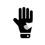mano di un vettore adulto dell'icona isolata su fondo bianco, mano di un segno adulto royalty illustrazione gratis mano di un vettore adulto dell'icona isolata su fondo bianco, mano di un segno adulto royalty illustrazione gratis