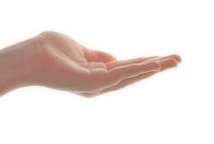 Mano a forma di buona della donna Fotografie Stock Mano a forma di buona della donna Fotografie Stock