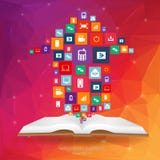 Manos creativas abstractas del siluet del vector del concepto de iconos Para el web y las aplicaciones móviles en fondo Fotografía de archivo Manos creativas abstractas del siluet del vector del concepto de iconos Para el web y las aplicaciones móviles en fondo Fotografía de archivo