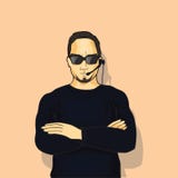 Manutkastare royaltyfri illustrationer Manutkastare royaltyfri illustrationer