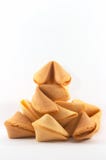 Many Chinese fortune cookies stacked up