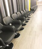 Row of chairs for waiting royalty free stock images Row of chairs for waiting royalty free stock images
