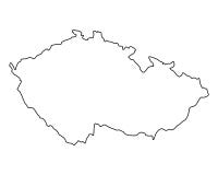 Map of Czech Republic Royalty Free Stock Photo Map of Czech Republic Royalty Free Stock Photo