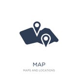 Map icon. Trendy flat vector Map icon on white background from M vector illustration Map icon. Trendy flat vector Map icon on white background from M vector illustration