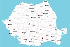 Map of Romania Stock Illustration Map of Romania Stock Illustration