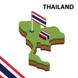 Mapa da informação e bandeira isométricos gráficos de TAILÂNDIA ilustra??o isom?trica do vetor 3d ilustração stock Mapa da informação e bandeira isométricos gráficos de TAILÂNDIA ilustra??o isom?trica do vetor 3d ilustração stock