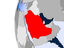 Mapa de la Arabia Saudita en el globo político Ilustración del Vector Mapa de la Arabia Saudita en el globo político Ilustración del Vector
