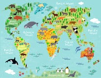 Mapa de mundo ilustração do vetor Mapa de mundo ilustração do vetor
