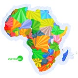 Mapa de África mapa do conceito com o mapa colorido de África dos países, projeto abstrato infographic, mapa do fundo de África d ilustração royalty free Mapa de África mapa do conceito com o mapa colorido de África dos países, projeto abstrato infographic, mapa do fundo de África d ilustração royalty free