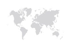 Mapa del mundo punteado vector gris ilustración del vector Mapa del mundo punteado vector gris ilustración del vector