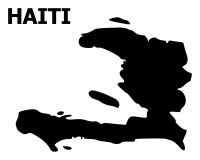 Mapa liso do vetor de Haiti com subtítulo ilustração royalty free Mapa liso do vetor de Haiti com subtítulo ilustração royalty free