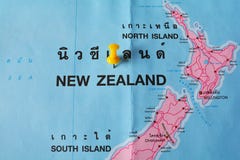 Mappa della Nuova Zelanda Fotografia Stock Mappa della Nuova Zelanda Fotografia Stock