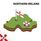 Mappa di informazioni e bandiera isometriche grafiche dell'IRLANDA DEL NORD illustrazione isometrica di vettore 3d illustrazione vettoriale Mappa di informazioni e bandiera isometriche grafiche dell'IRLANDA DEL NORD illustrazione isometrica di vettore 3d illustrazione vettoriale