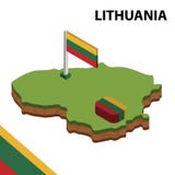 Mappa di informazioni e bandiera isometriche grafiche della LITUANIA illustrazione isometrica di vettore 3d illustrazione di stock Mappa di informazioni e bandiera isometriche grafiche della LITUANIA illustrazione isometrica di vettore 3d illustrazione di stock
