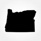 Mappa di U S Stato dell'Oregon royalty illustrazione gratis Mappa di U S Stato dell'Oregon royalty illustrazione gratis