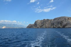 Mar adriático hermoso en el verano de 2015 imagen de archivo libre de regalías Mar adriático hermoso en el verano de 2015 imagen de archivo libre de regalías