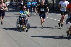 Maratona internacional de Kharkov 2018 foto de stock Maratona internacional de Kharkov 2018 foto de stock