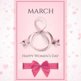 March 8 greeting card template. International Womens day background. royalty free illustration March 8 greeting card template. International Womens day background. royalty free illustration