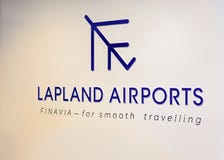Lapland airports signs on wall at Rovaniemi airport in winter Stock Photo Lapland airports signs on wall at Rovaniemi airport in winter Stock Photo