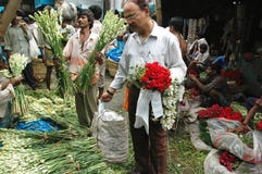 Marché de fleur Image libre de droits Marché de fleur Image libre de droits