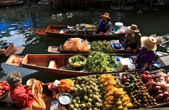 Marché de flottement, Thaïlande photographie stock Marché de flottement, Thaïlande photographie stock