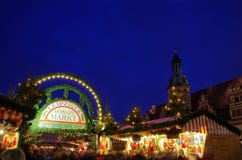 Marché de Noël de Leipzig photos libres de droits Marché de Noël de Leipzig photos libres de droits
