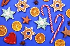 Marco del día de fiesta de la Navidad y del Año Nuevo Fotografía de archivo