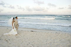 Mariage de plage des Caraïbes - Brid image libre de droits Mariage de plage des Caraïbes - Brid image libre de droits